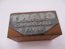 Vintage Printing Letterpress Printers Block Giant Electronic Supply
