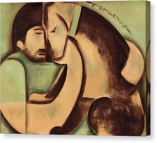 Abstract Dog Lover Wall Art Pet Decor Mans Best Friend and Dog Canvas Puppy Gift