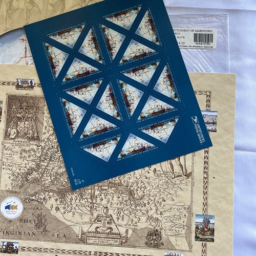 Scott #4136 JAMESTOWN SETTLEMENT 400 Anniv, Sheet of 20 Stamps with Commem Print - Picture 4 of 4