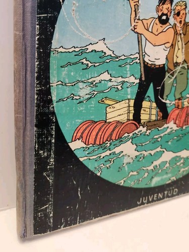 TINTIN STOCK DE COQUE vintage Spanish Book 1971 Spain Coke En Stock Herge BD - Picture 3 of 17
