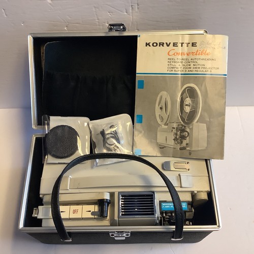 E.J. Korvette Dual 8 movie projector- Lamp And Main Drive Belt Works. - Picture 8 of 11
