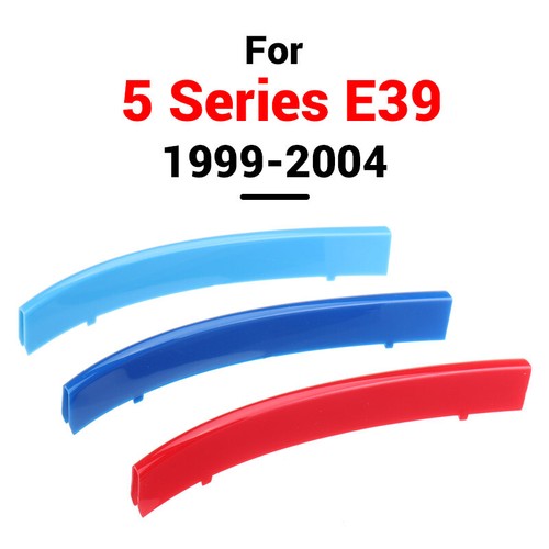 3pcs Front Grille Grill Cover Strips Clip For BMW 5 E39 1999-2004 - Picture 2 of 7