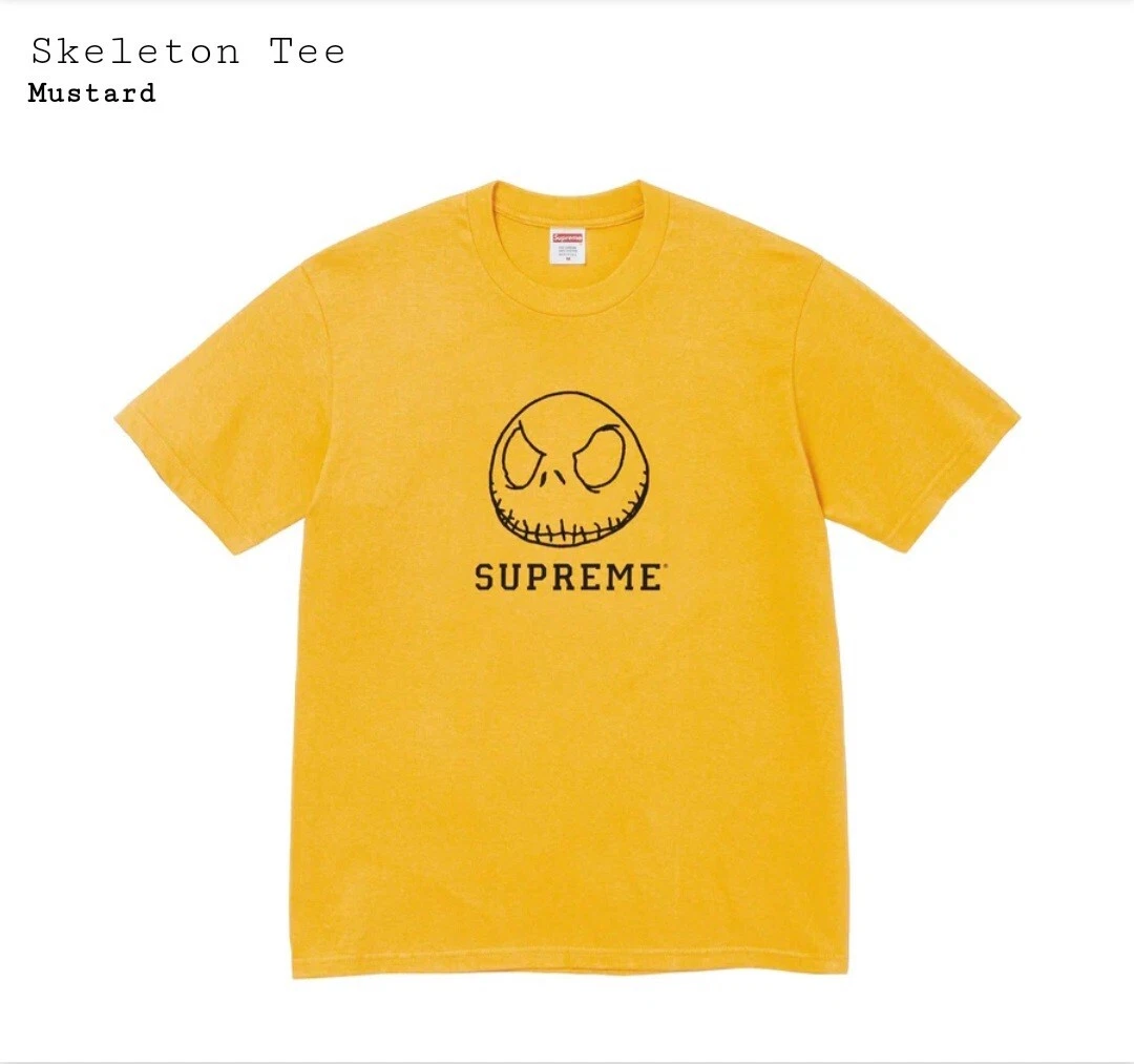 Tee shirt Supreme Squelette (Moutarde) ~ TAILLE S *NEUF*