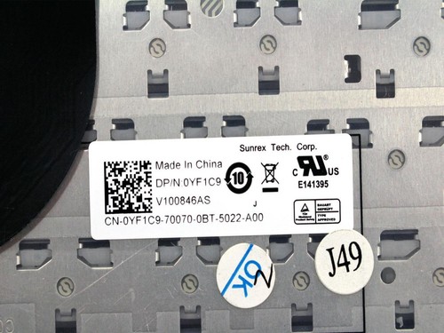 Dell Inspiron 1470 1570 Studio 1457 1458 Laptop Keyboard CPK70 V100846AS YF1C9 - Picture 4 of 4