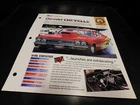 1968 Chevrolet Chevelle Spec Sheet Brochure Photo Poster