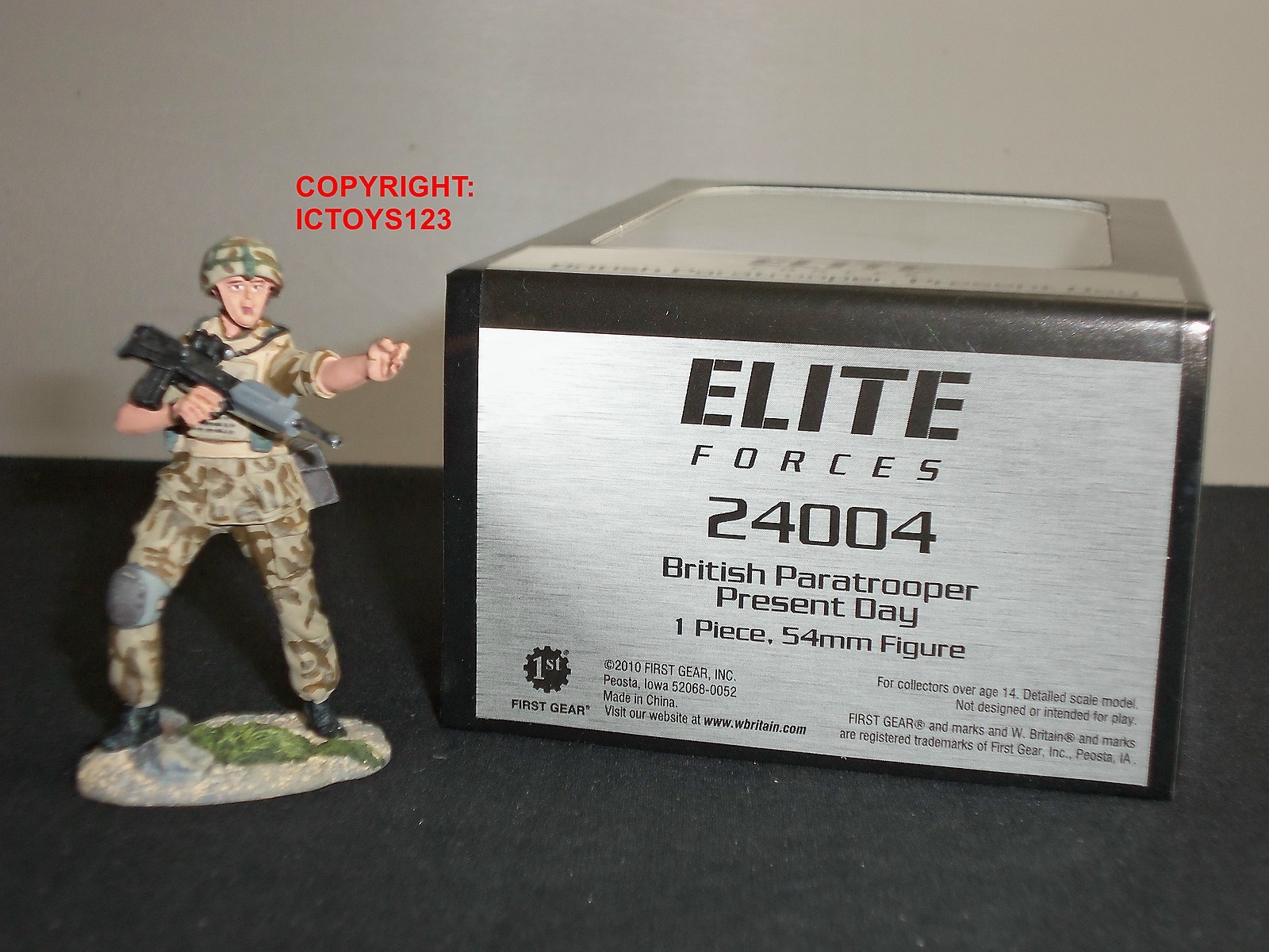 BRITAINS 24004 ELITE FORCES BRITISH PARATROOPER PRESENT DAY METAL TOY SOLDIER BRITAINS 24004 ELITE FORCES BRITISH PARATROOPER PRESENT DAY METAL TOY SOLDIER