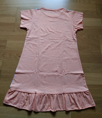 Kleid Arielle Meerjungfrau Pfirsich Baumwolle Gr. 134/140/146 - Bild 2 von 2