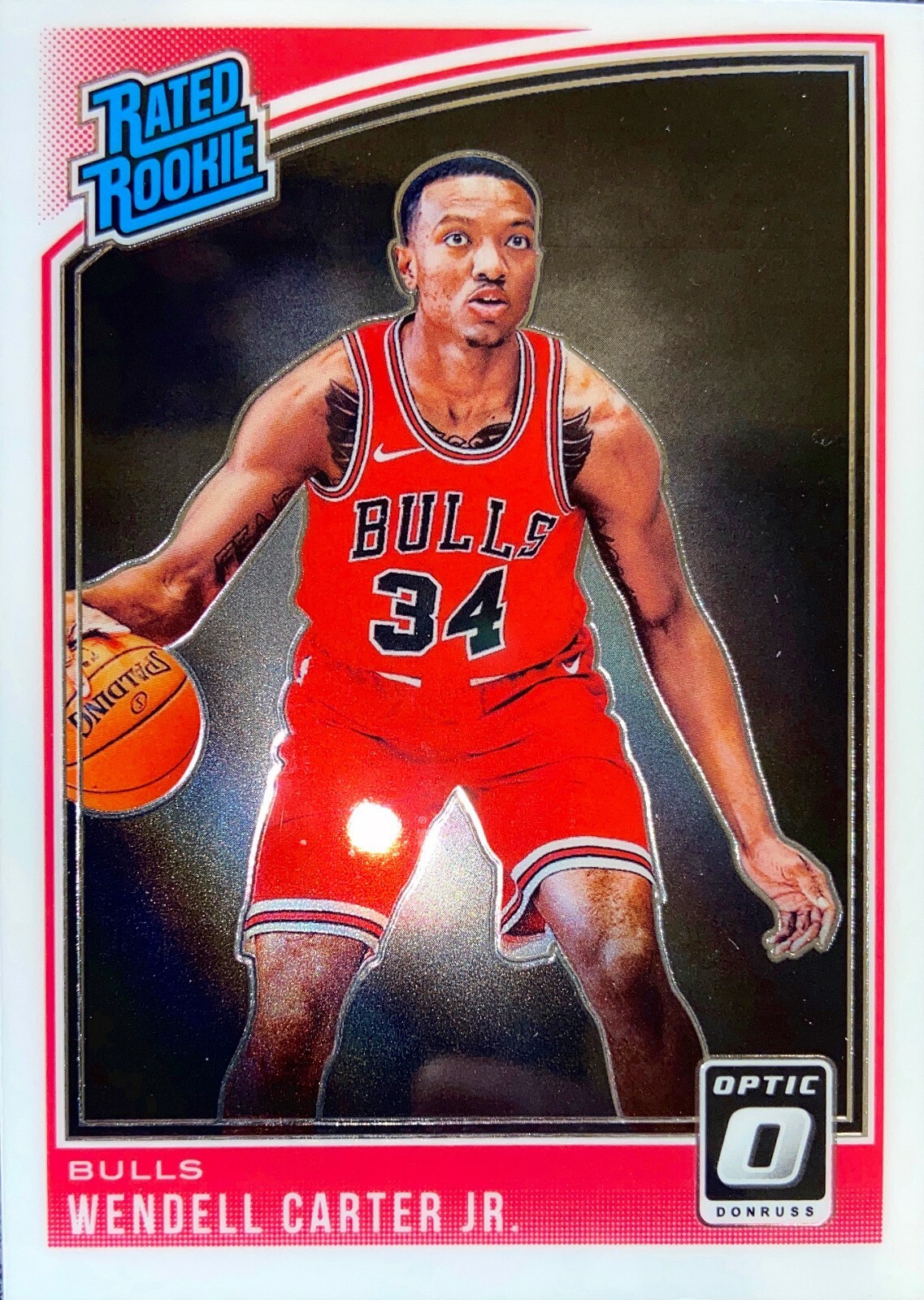 Wendell Carter Jr. Donruss Optic 18-19 #170 Rookie Card Chicago Bulls