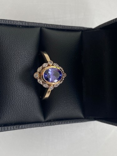 ANILLO TANZANITA ORO 9CT TALLA S - Imagen 5 de 16