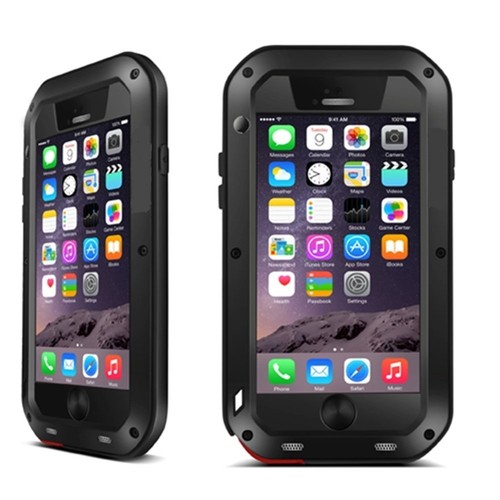 iPhone 6/6S Plus Heavy Metal Aluminium Gorilla Defender stoßfeste Hybrid Hülle - Bild 2 von 12