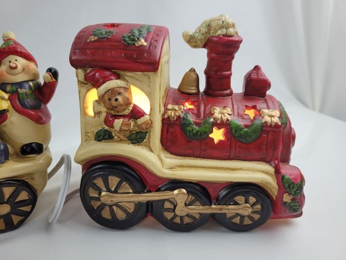 Opulence Ceramic Light Up 3 Piece Train Set 30in Long - Picture 3 of 12
