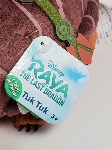 DISNEY Raya & The Last Dragon Tuk Tuk Talking Sound Plush Toy 7" NEW - Picture 7 of 9