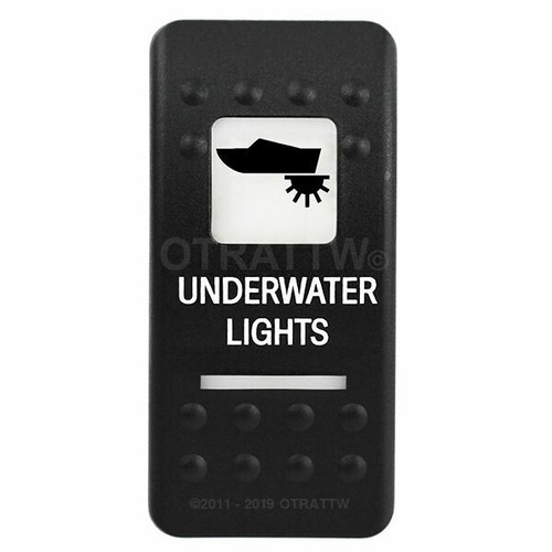 OTRATTW Contura II Rocker Switch, UNDERWATER LIGHTS, WHITE LENS - Picture 1 of 6