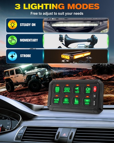 8/12 Gang APP/Wireless Switch Panel Remote Control Relay OffRoad Marine Truck RV - Bild 45 von 54