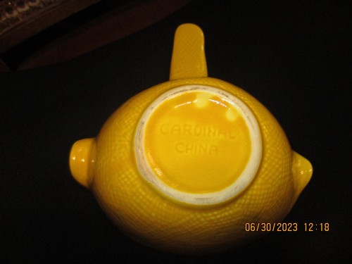 De colección Cardinal China MCM Gravy Boat Separador Manejo Amarillo Doble Caños - Imagen 2 de 4