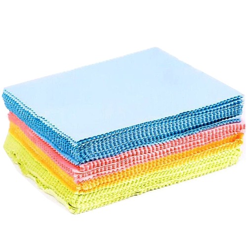 10PCS Random 130mm*130mm Portable Solid Color Microfiber Glasses Cleaning Cl _in - Picture 5 of 6