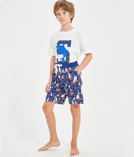 Jungen Badehose, Kinder Badeanzug Shorts Board für Jungen, elastischer Strandbadeanzug - Bild 20 von 31