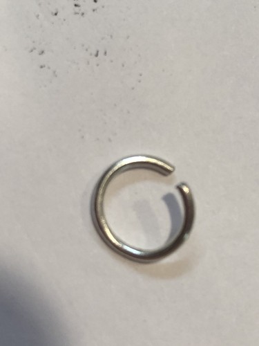 Sterling Silver 925 Hoop Helix Tragus Nose Ring 18 gauge 1 cm NEW TWIST CLOSE - Picture 2 of 9