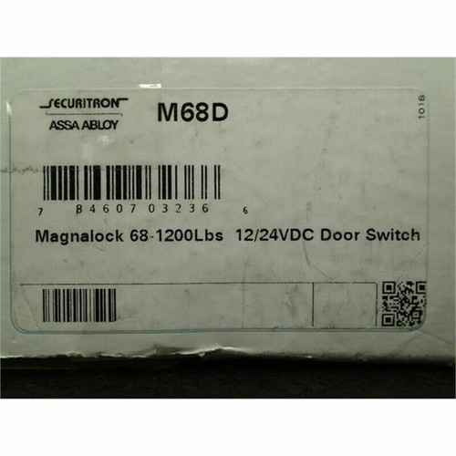 Securitron M68D Magnalock, Door Switch, 1200lbs Holding Force, 12/24VDC - Picture 2 of 2