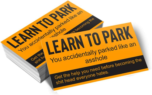 Learn to Park - Bad Parking Business Cards (Pack of 100) - Picture 3 of 12