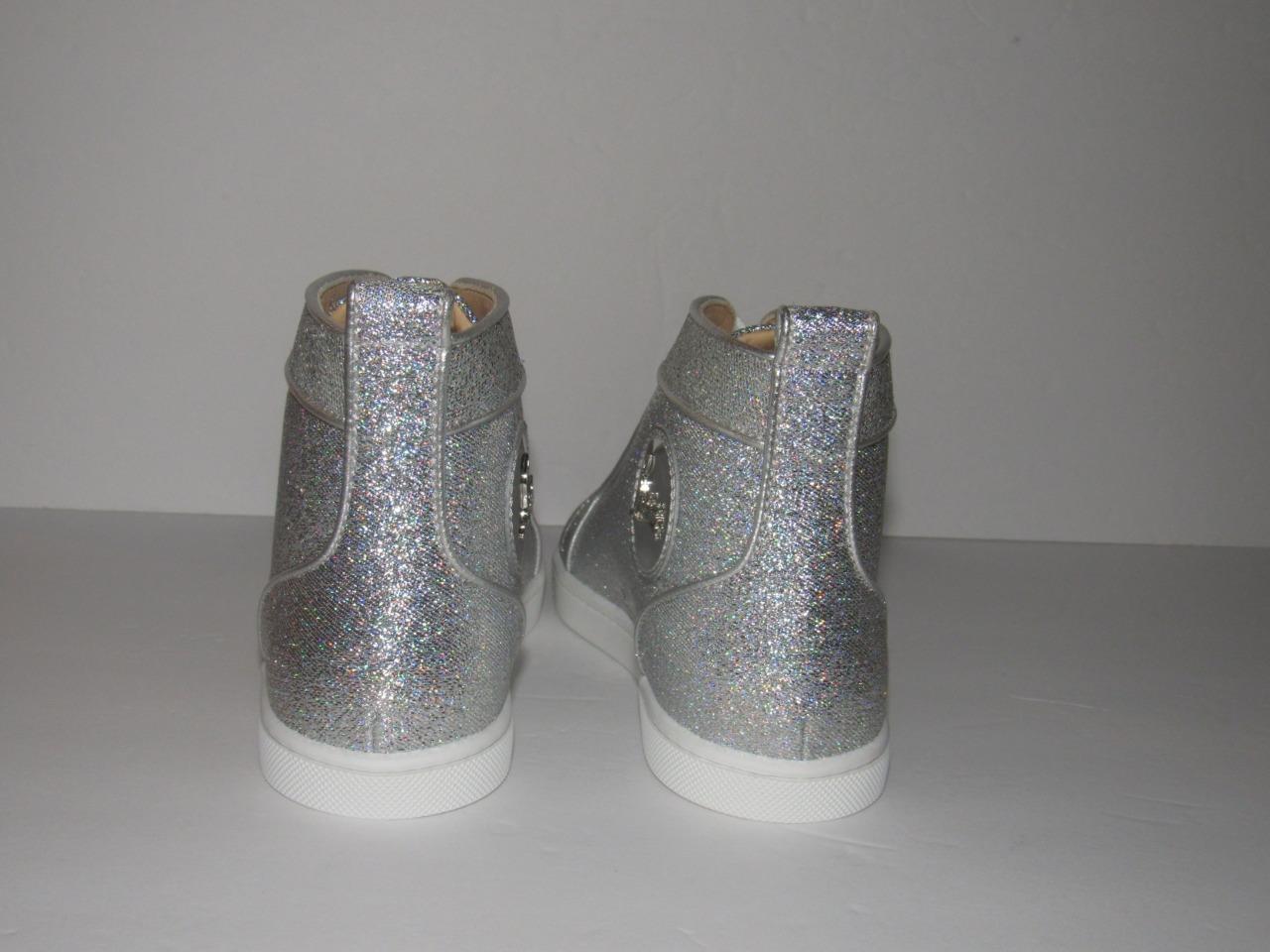 Auténtico Nuevo Louboutin 37 Bip Bip plata Glitter Plano Plano Plano Alto Top Zapatillas Nuevo en Caja 8ffbc2 Auténtico Nuevo Louboutin 37 Bip Bip plata Glitter Plano Plano Plano Alto Top Zapatillas Nuevo en Caja 8ffbc2