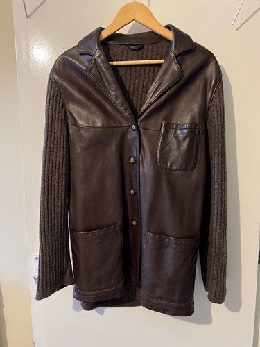 Belfe men original leather jacket size 42 - Picture 2 of 7