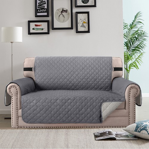 Sofa Covers Quilted Throw Washable Anti Slip Cover Couch Furniture Protector Pet - Picture 5 of 142