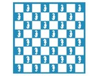 Seahorse Chess & Checker Game Board Vinyl Sticker Decal (b)