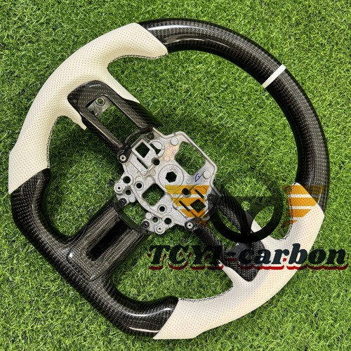 Carbon Fiber Steering Wheel Fit for Ford Mustang Shelby GT 2015-2023 with Trim - Picture 7 of 7