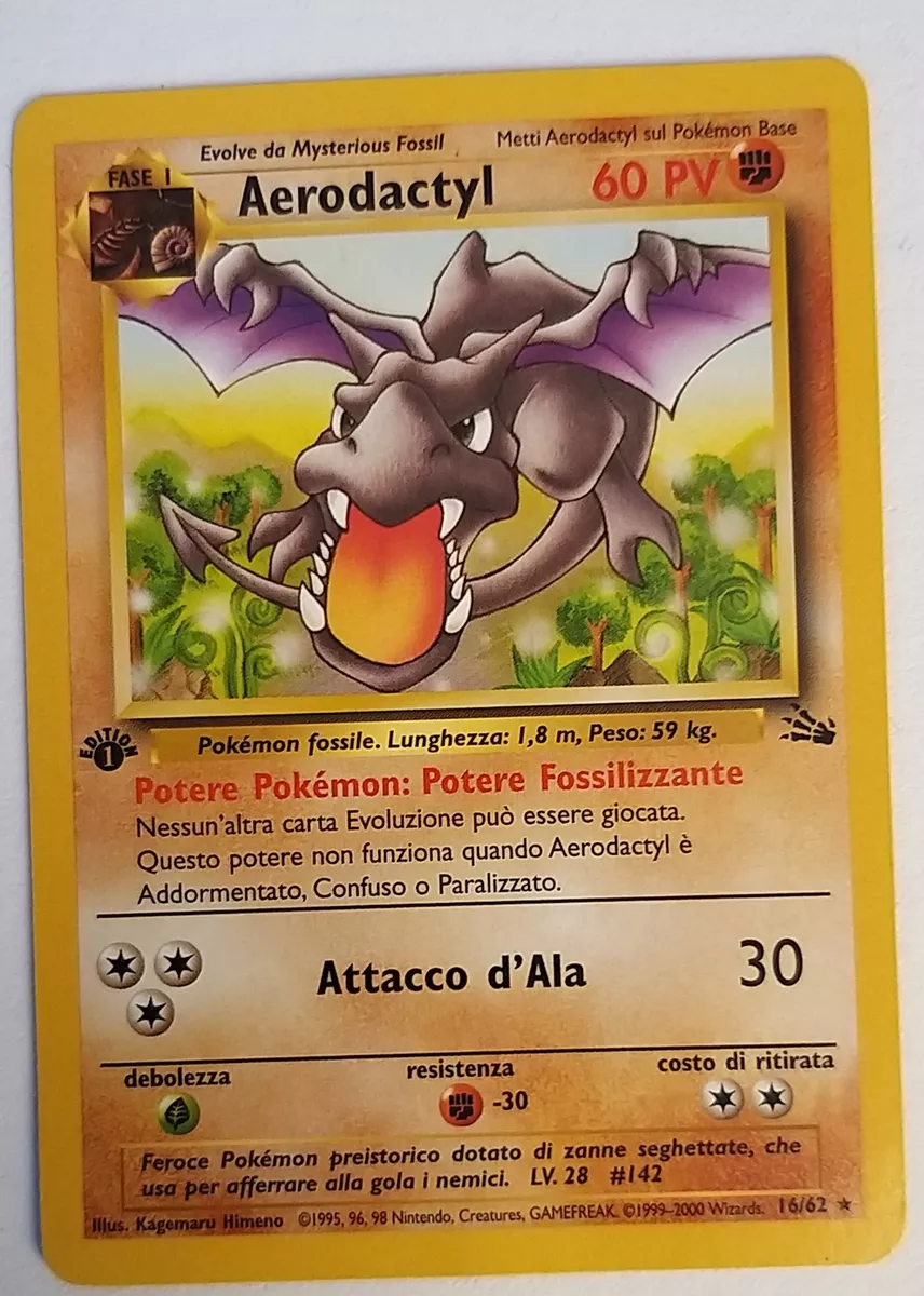 aerodactyl carta Pokemon - Collezionismo In vendita a Bergamo