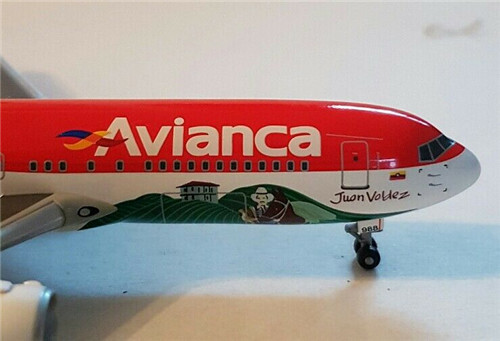 DRAGON AVIANCA B767-200 JUAN VALDEZ CAFÉ DE COLOMBIA 1/400 DIECAST Plano Modelo - Imagen 6 de 9