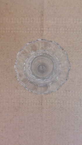 Glass Ornate Candlestick Holder 18cm High for 2.5cm Diameter Candles - Picture 2 of 7