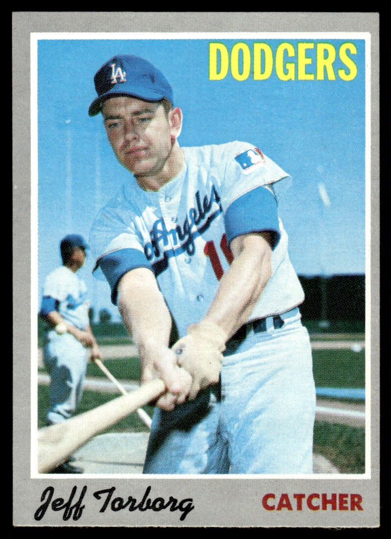 1970 Topps Baseball Card Jeff Torborg Los Angeles Dodgers #54 EX-MT+