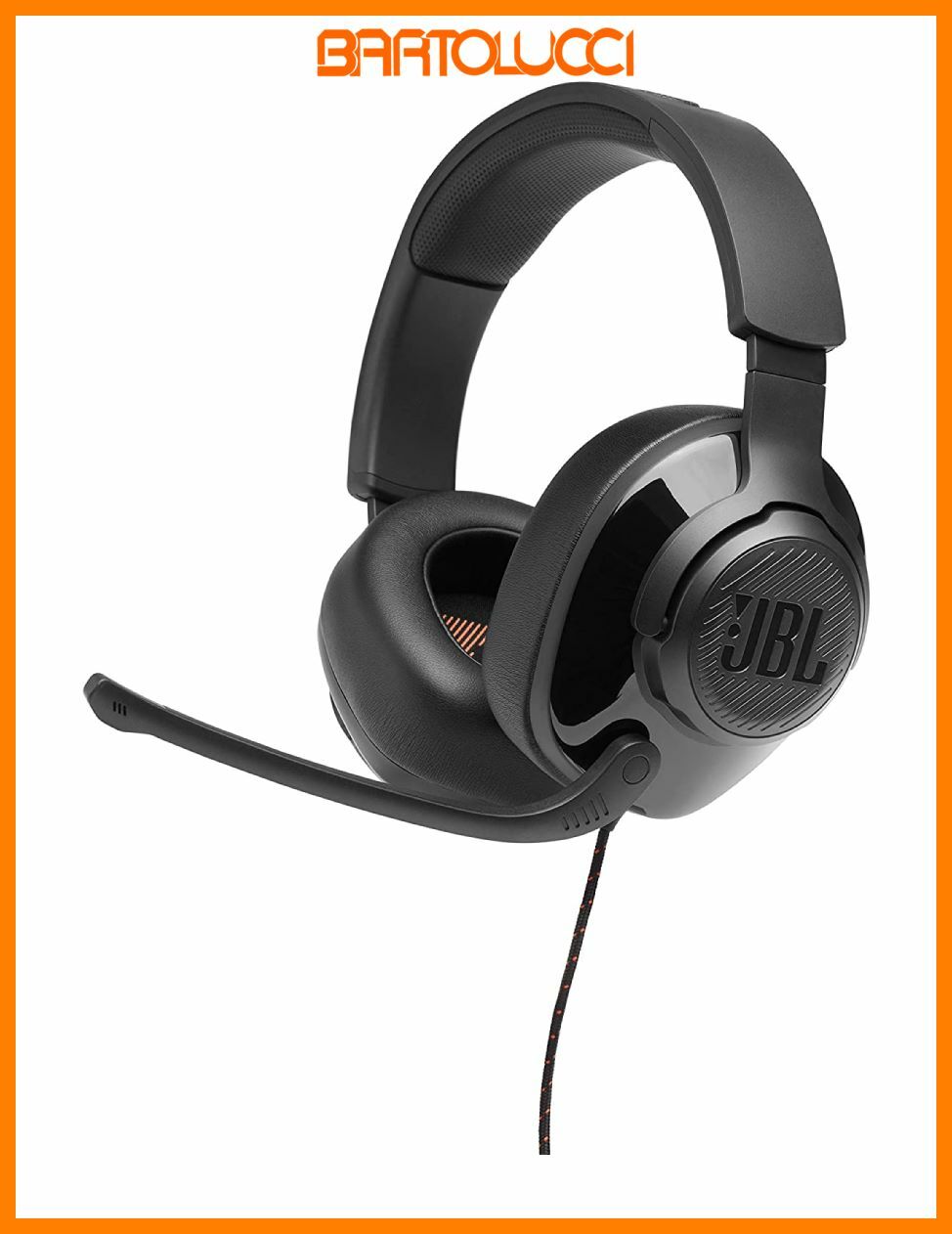 JBL Quantum 200 Cuffie Gaming Over-Ear con Filo Headset da gioco con Microfono
