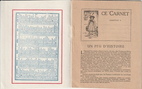 AC22 Le carnet de la Victoire 1919 Calendar Alsace Lorraine Protest Deputy - Picture 3 of 6