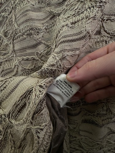 COOGI Pullover Full Zip gefüttert 4XL groß beige 3D Strick Designer mit Taschen Jacke - Bild 22 von 23