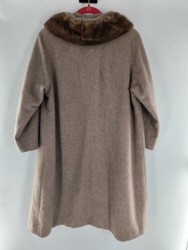 Vintage Damen 1960er Wollmantel Knielänge 026 - Bild 4 von 5