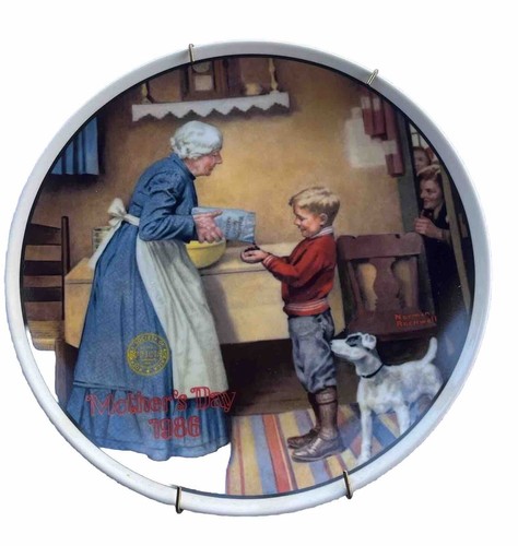 1986 Norman Rockwell Collector Plates Mother's Day Limited Edition - Picture 11 of 14