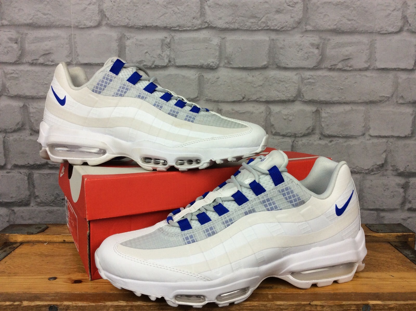 NIKE para hombre UE 42.5 MAX 95 ULTRA se blancoo AIR azul Zapatillas Rrp NIKE para hombre UE 42.5 MAX 95 ULTRA se blancoo AIR azul Zapatillas Rrp
