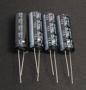 4pcs 2200uf 25v Radial Electrolytic Capacitor 25v2200uf