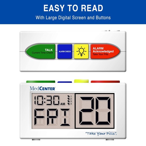 Talking Alarm Clock, Medication Pill Reminder Clock, Talking Alarm Clock for ... - Picture 5 of 8