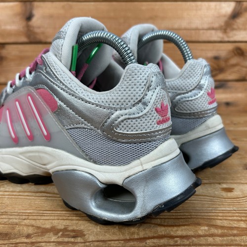 Adidas Trainers Womens Size UK 5 Thesia Grey Pink Running Originals Low Shoes - Picture 11 of 14