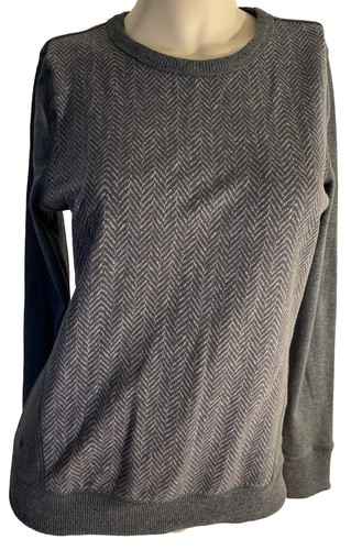 RALPH LAUREN L-RL AKTIV SWEATSHIRT grau langärmelig, Herringbone Design KLEIN