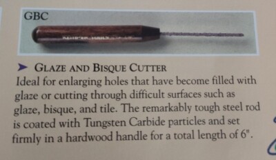 Kemper Tools GBC Glaze And Bisque Cutter 6''