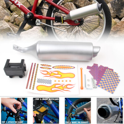 Bicycle Turbo Spoke Exhaust Pipe System Motorcycle Sounds Bike