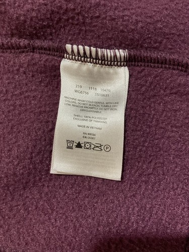 Columbia Full Zip Purple Fleece Jacket Youth Girls Size Large (14-16) - Picture 4 of 8