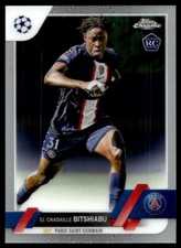 2022 Topps Chrome UEFA El Chadaille Bitshiabu Rookie A2 Paris Saint-Germain #61