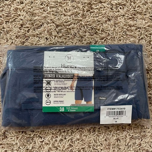 NEW Hurley Men’s Water Repellent Stretch Hybrid Shorts Blue, Size 38 - Bild 2 von 5
