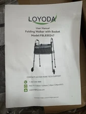 Loyoda Folding Walker With Basket