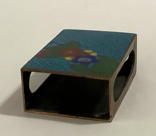 Vintage Lot 5 Chinese Cloisonne Eggs/Stand, Ashtrays, Plate, Match Box Holder - Picture 8 of 21